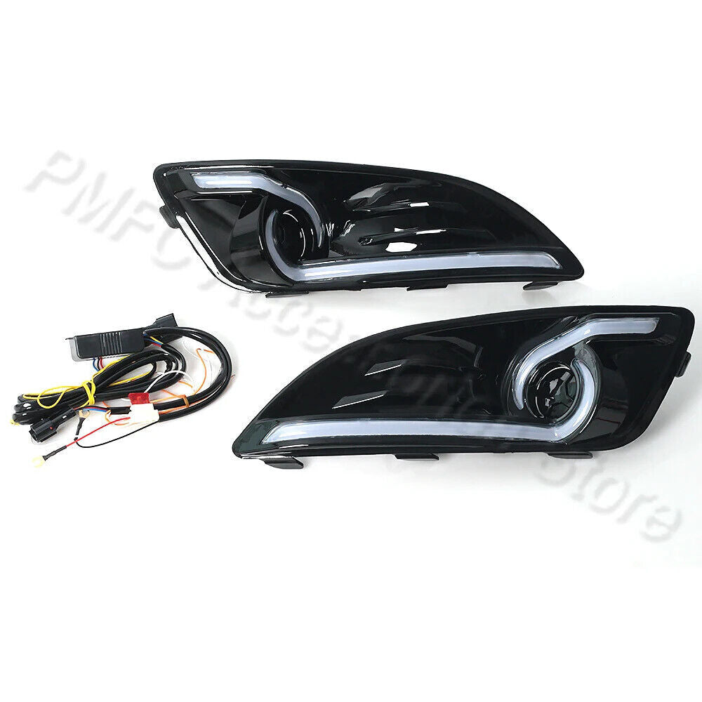 1 Pair for Ford Fiesta 2013-2016 Daytime Running Light Fog Lamp Cover DRL