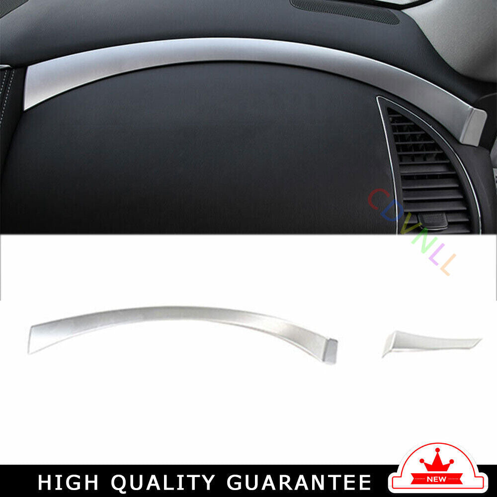 Middle Console Dashboard Strip Trim for Nissan Armada Y62 2017-2020 Matte Silver