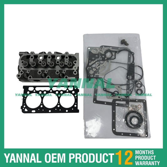 Suitable for Kubota RTV900 KX41-3 BX24 BX2370D ZD323 cylinder head assy with full Gaksket