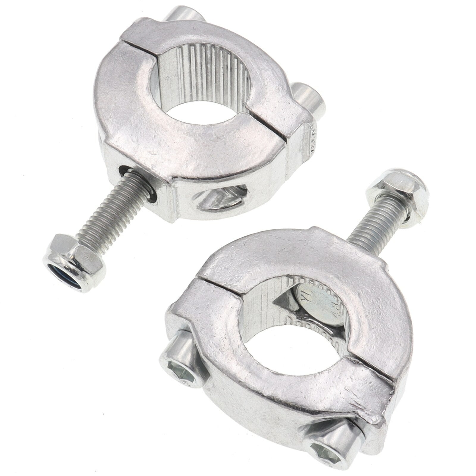 Motorcyle 22mm Handlebar Bar Risers Mount Bracket Clamp Taper 2 Strok Dirt Bike