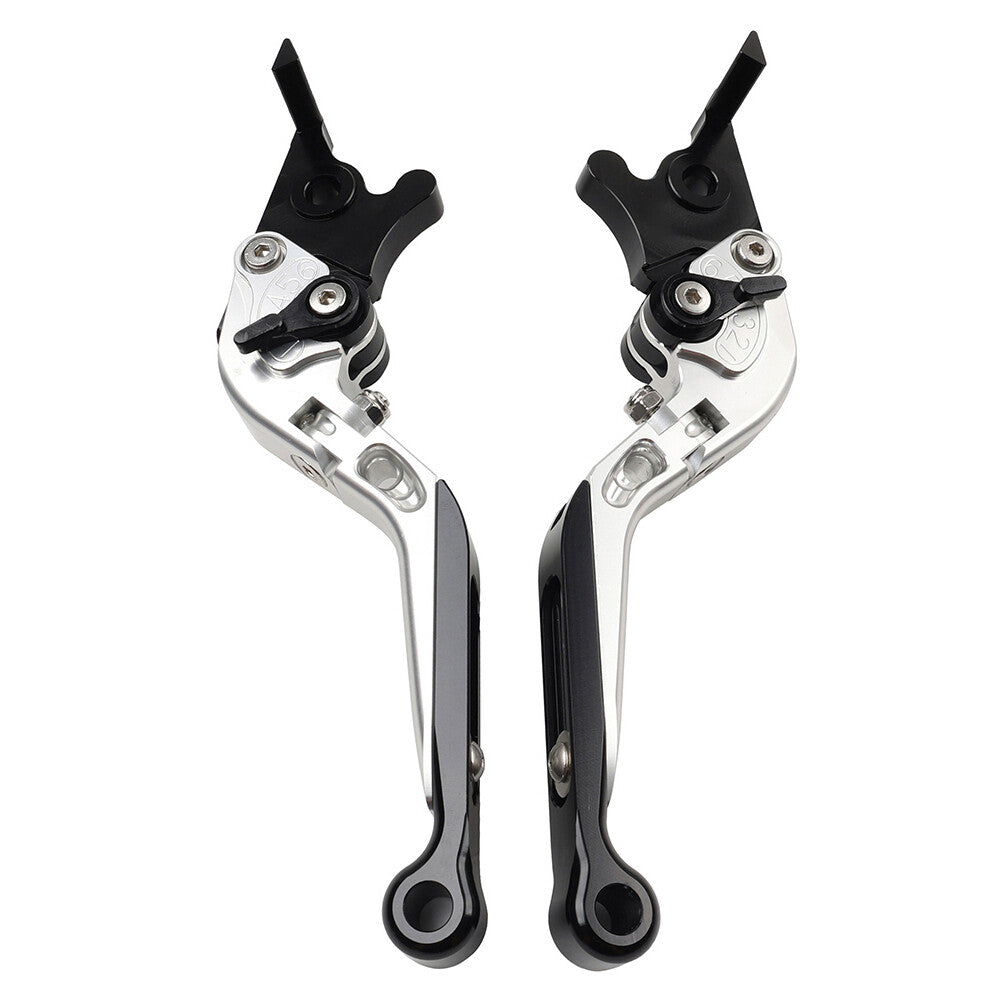 CNC Folding Extendable Brake Clutch Levers for Honda VFR1200/F 2010-2014 Silver