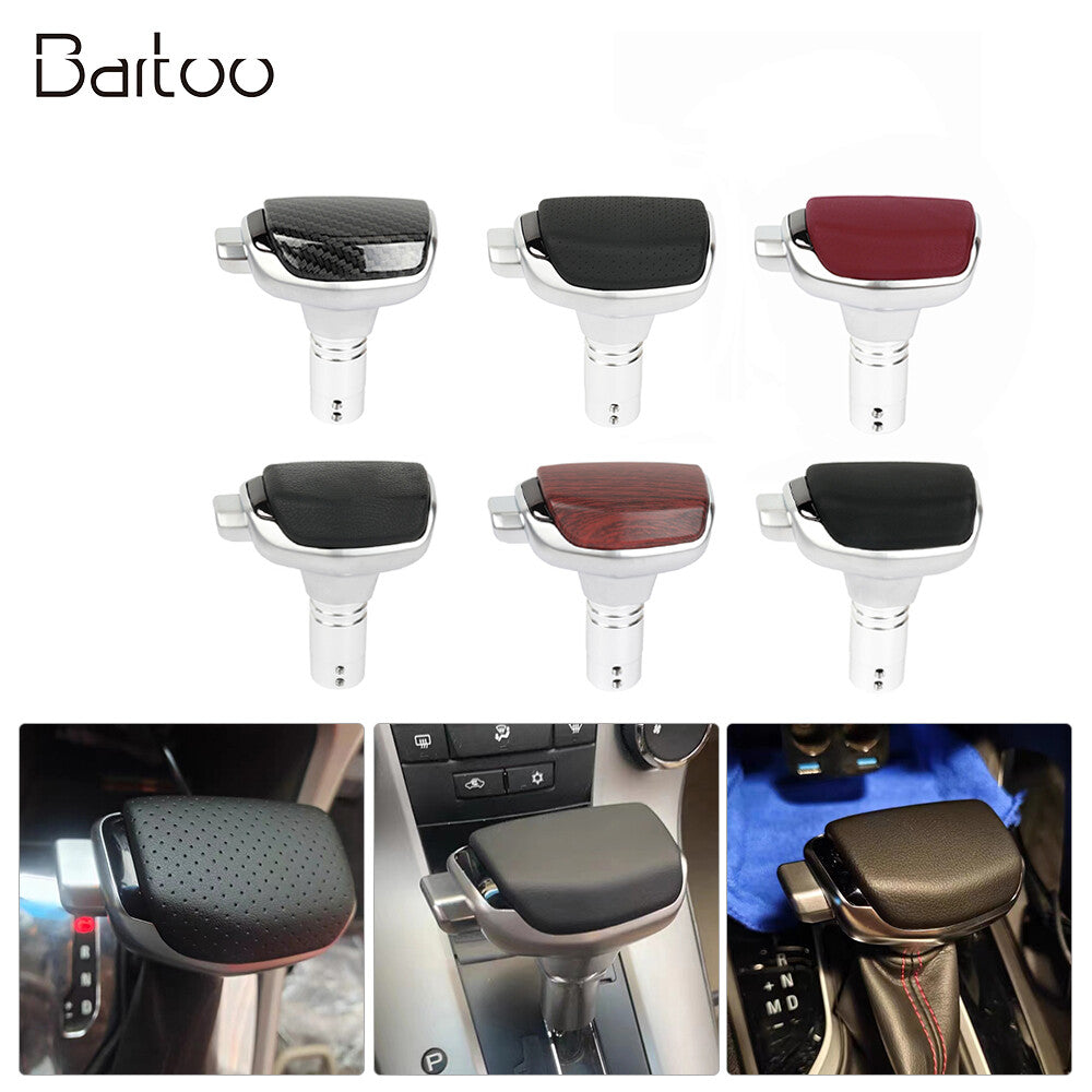 Universal JDM PU Leather Automatic AT Car Gear Stick Shift Knob Lever Shifter