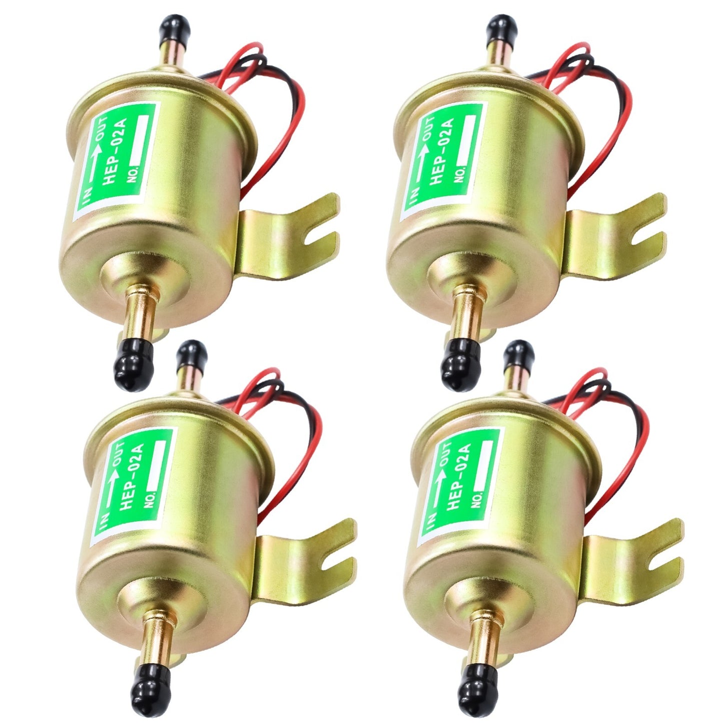 4x Electric Fuel Pump 12V for Lawn Mower Carburetor Gas Diesel Engine 2.5-4psi