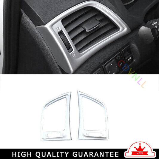 LR AC Air Outlet Vent Cover Trim for Nissan Sentra Sylphy 13-19 Matte Silver