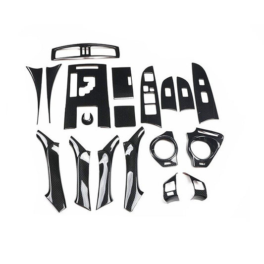 19Pcs Left hand Carbon Fiber Interior Door Armrest Panel Trim for Lexus IS F-250