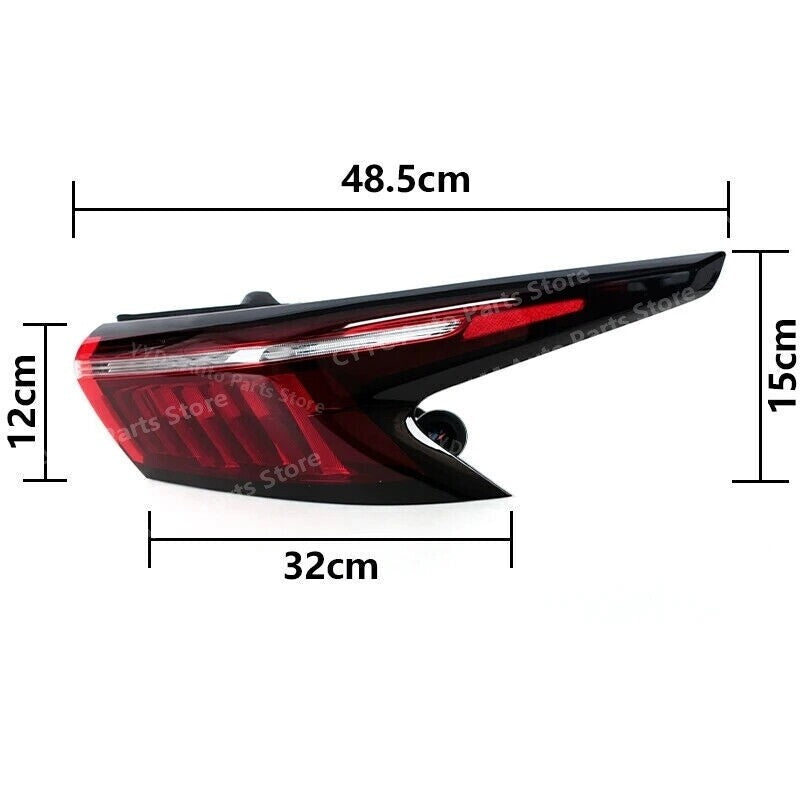 One-piece set of left rear taillight reverse warning light for Chery Omoda 5