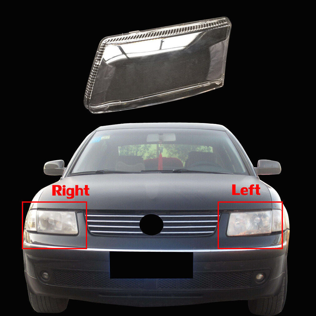 Left Side Headlight Lens Headlamp Shell Cover Cap Fit for VW for Passat B5 1997-2000