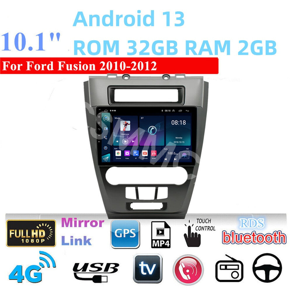 Fit For 2010-2012 for Ford Fusion Android 13 Car Radio GPS Touch Screen WiFi 2+32G