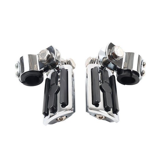 for Harley Touring Fatboy Motorcycle Highway Foot Pegs Rests 1 1-1/4 Crash Bar