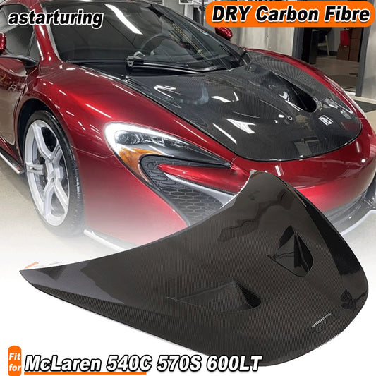 Fit for McLaren 540C 570S 600LT 2015-21 Dry Carbon Fibre Front Hood Bonnet Cover