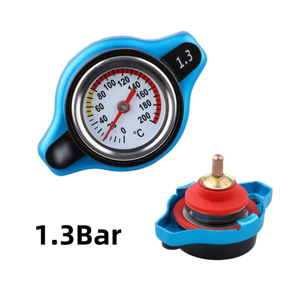 1.3Bar Universal Car Thermostatic Gauge Radiator Cap Cover With Water Temp Meter