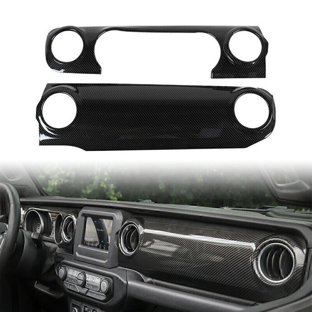 Car Central Console Dashboard Panel Trim Fit 2018-2020 2019 for Jeep for Wrangler JL