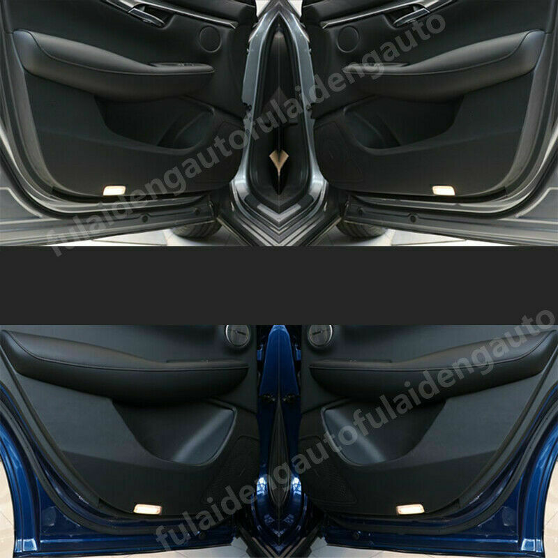 4X for Infiniti QX50 2019-2023 Leather PU Door Anti-Kick Pad Stickers Trim Cover