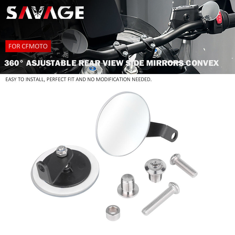 360¡ã Asjustable Rear View Side Mirrors Convex for CFMOTO 800MT 800 MT X