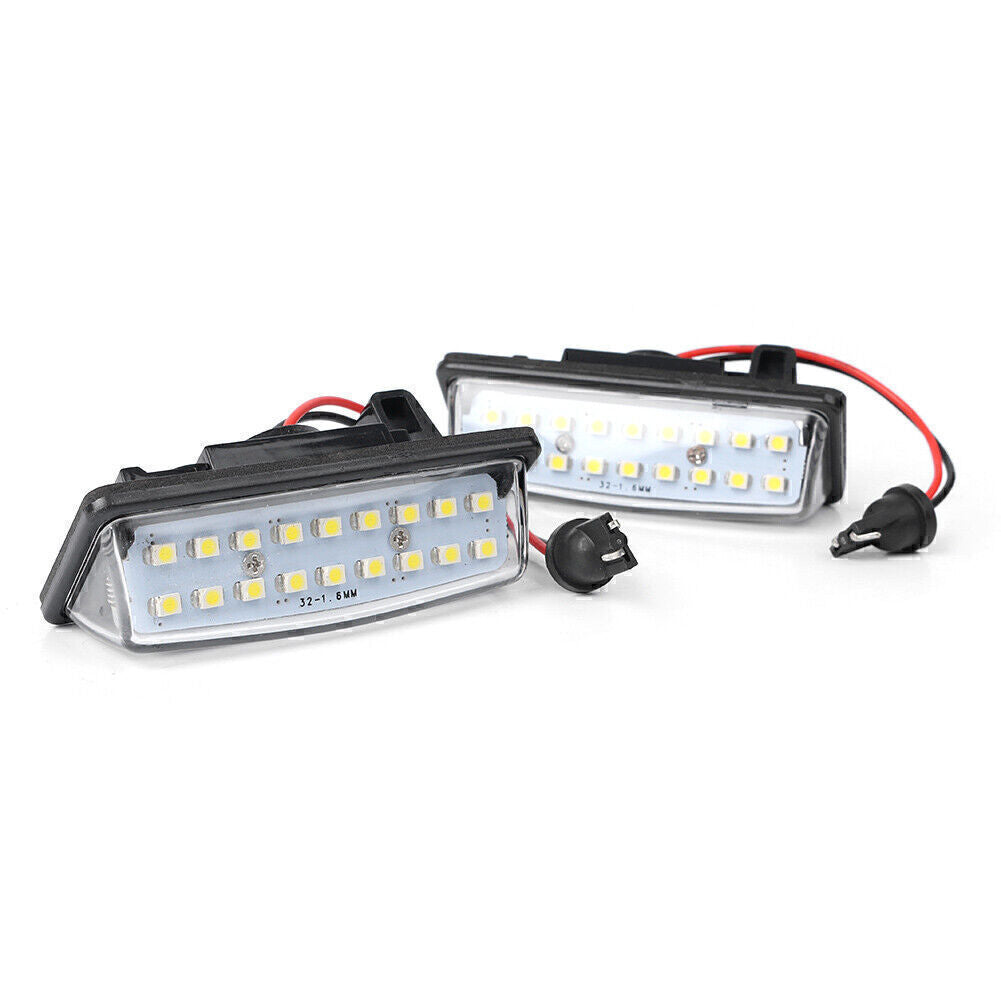 White 18 LED Rear License Plate Light Lamps Fit for Nissan Altima Maxima Murano