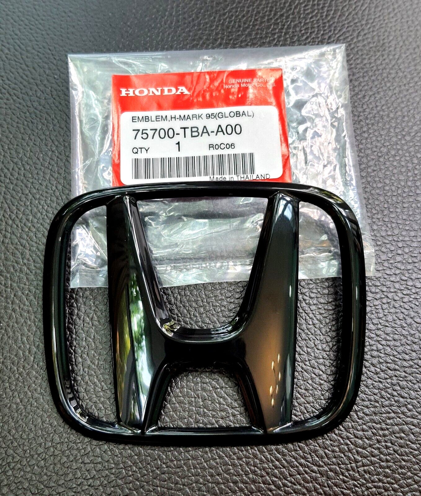 H Front grille for CIVIC FC FK Black gloss logo embroidered badge Civilian FC FK 2015-21
