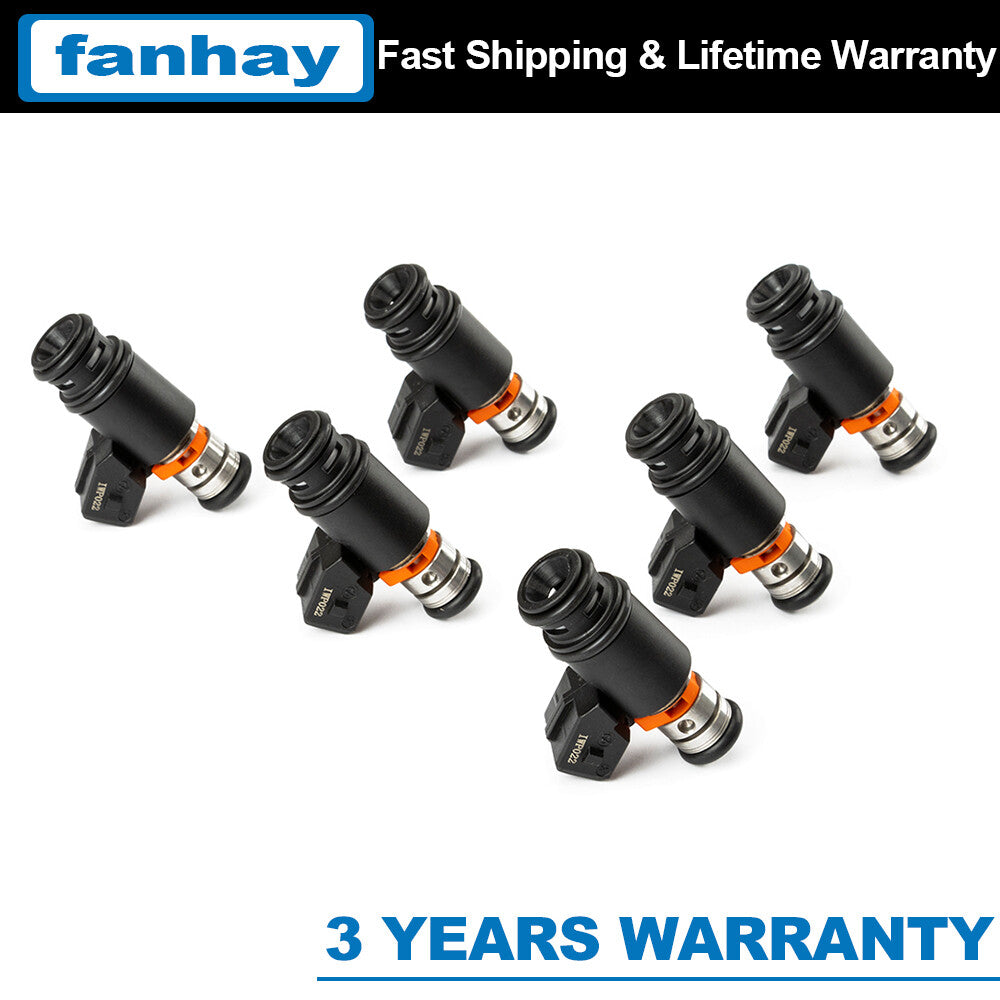 6pc IWP-022 Fuel Injector for Volkswagen for Jetta for Golf Gti Vr6 1999-2001 021906031D