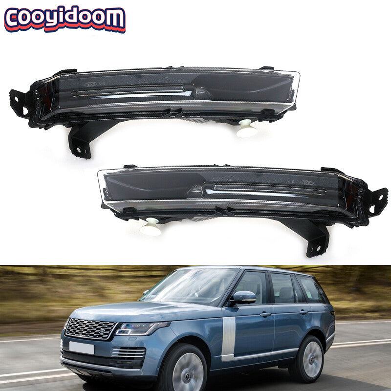 Daytime running lights are compatible with for Jaguar E/F-PACE and for Land Rover Discovery 5. (Universal)