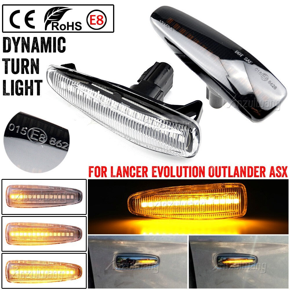 Dynamic Side Marker Turn Light for Mitsubishi Lancer Evolution Outlander Mirage