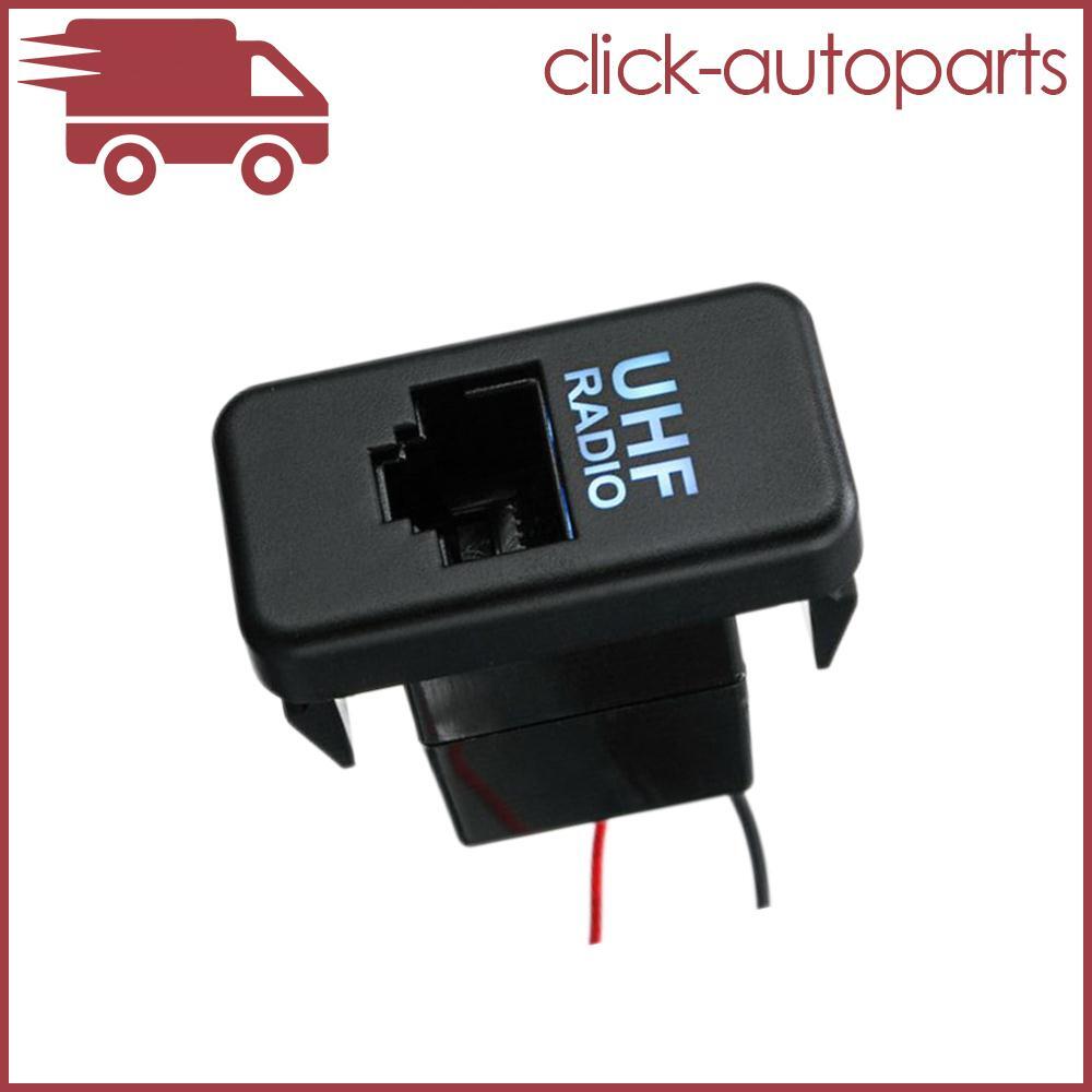 UHF Blank Socket RJ45 dio Switch Panel Dash Blue Fits for Toyota Hilux Landcruiser