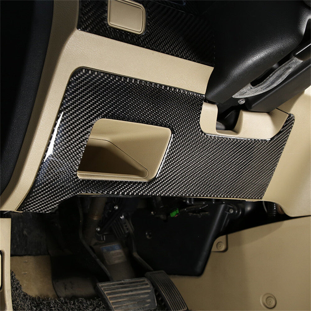 Carbon Fiber Driver Side Under Panel Anti-kick Trim for Honda CRV CR-V 2007-2011