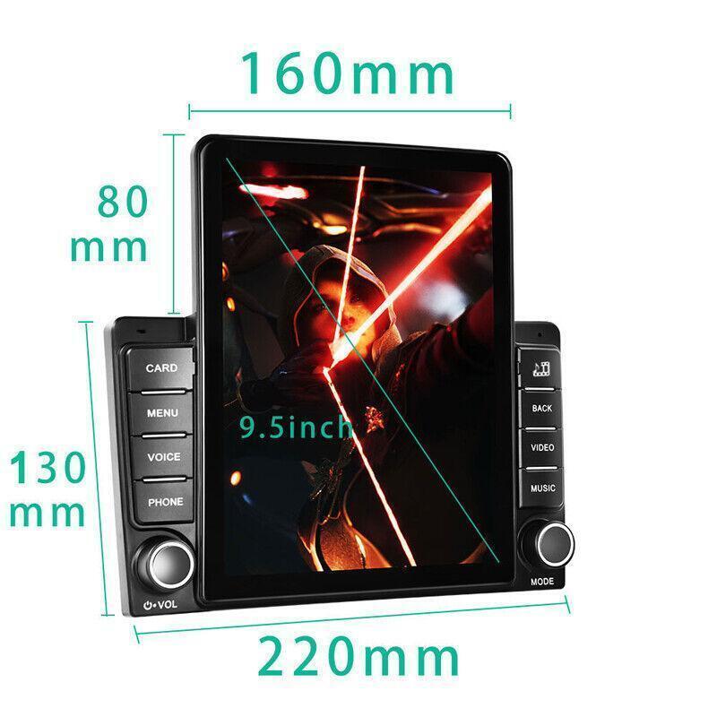 9.5 Stereo Vertical Screen MP5 Player Carplay GPS Wifi With Backup Camera