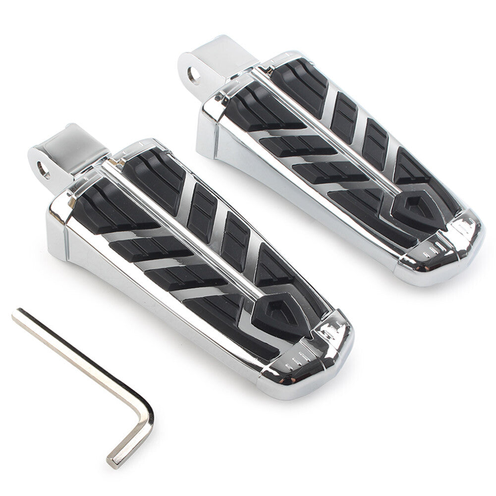 2x Foot Pegs Footrests Footpegs for Honda Shadow VT1100 Sabre VTX 1300C Chrome
