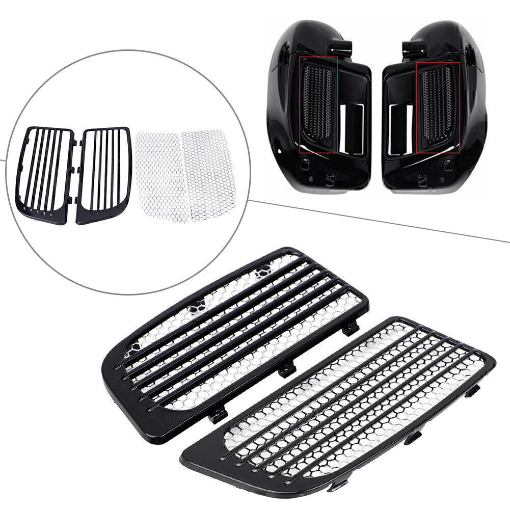 Black Radiator GrillsScreens Fit for Harley Electra Glide Low Ultra Limited FLHTKL