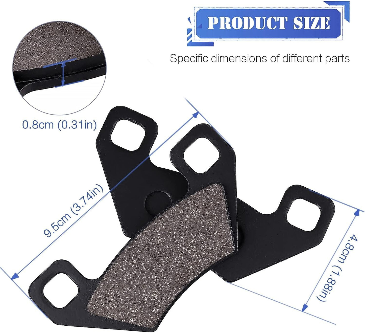 Brake Pad for Prowler 1000 500 550 550i 650 700 Thundercat 1000 Wildcat 1000i