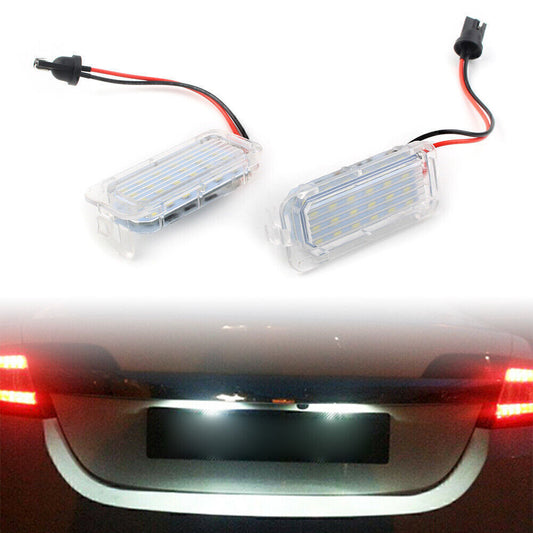 2X SMD 18 LED License Plate Light for Ford Fiesta Focus C-Max Kuga Mondeo XF