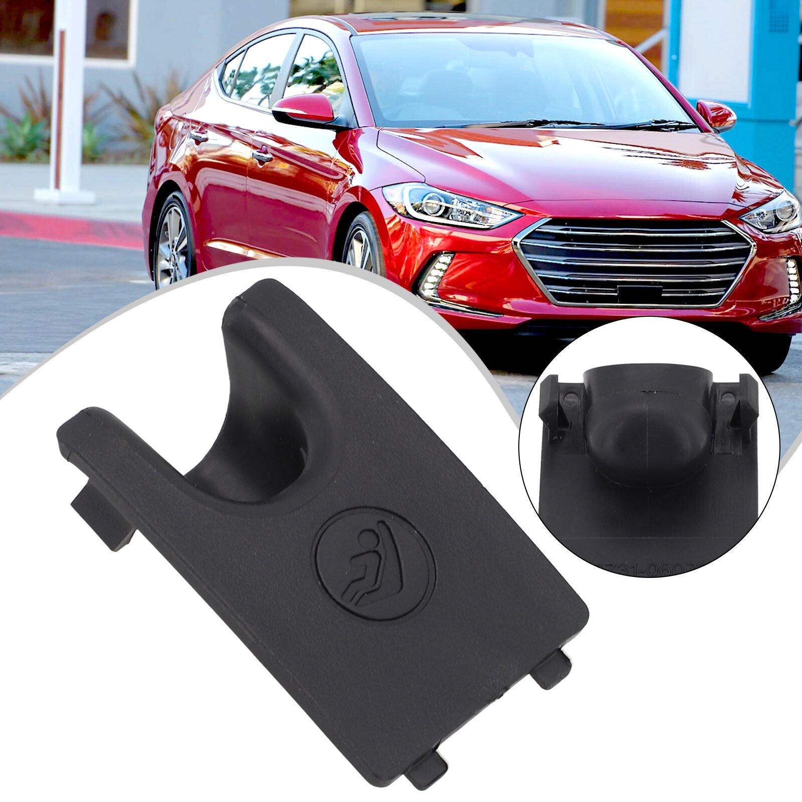 Black Car Rear Child for Seat Hook Anchor Cover Cap for Toyota for Camry for Avalon