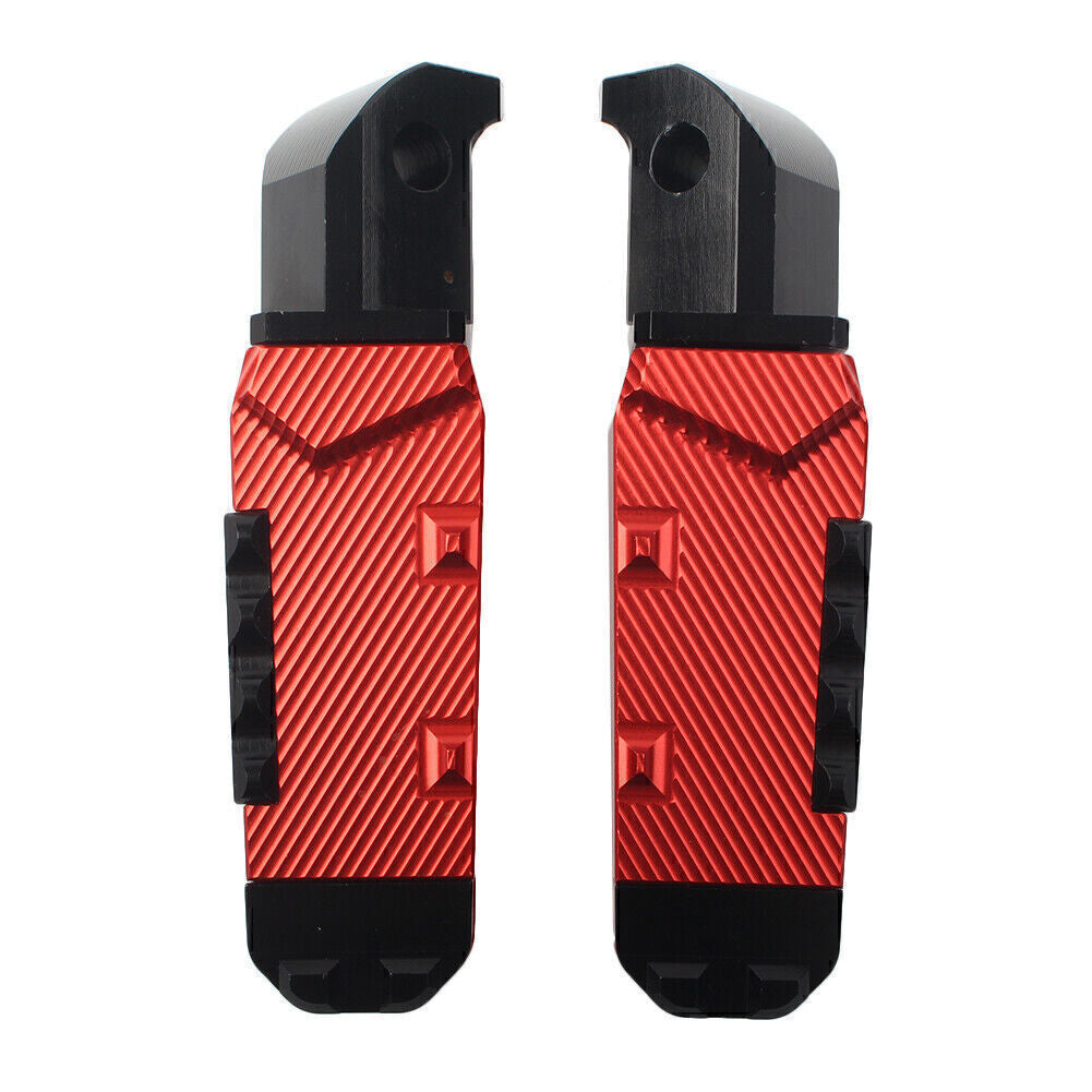 CNC Rear Passenger Footrests Foot Pegs Pedal Pads Red for Yamaha FZ1 YZF R3