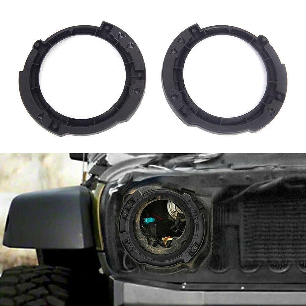 LED Headlight Bezel Mounting Ring Bracket for Jeep for Wrangler JK 2007-2017