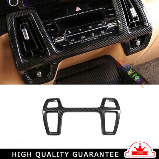 Middle Air Outlet Vent Frame Cover Trim Fit for Kia Sorento 2021-22 Carbon Fiber