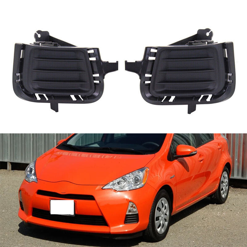 2pcs Front Fog Light Cover For 2012-2014 for Toyota Prius C 8148152440 8148252370