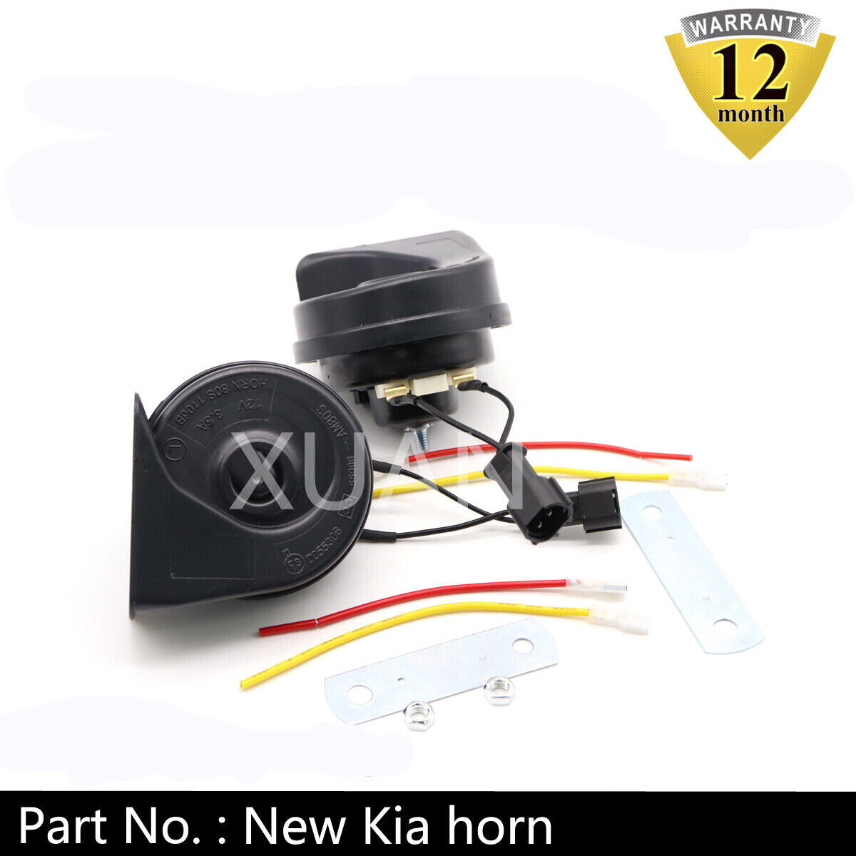 1Pai high and low pitch dual Klaxon for older for Hyundai Sonata and for Kia Sedona Carniva