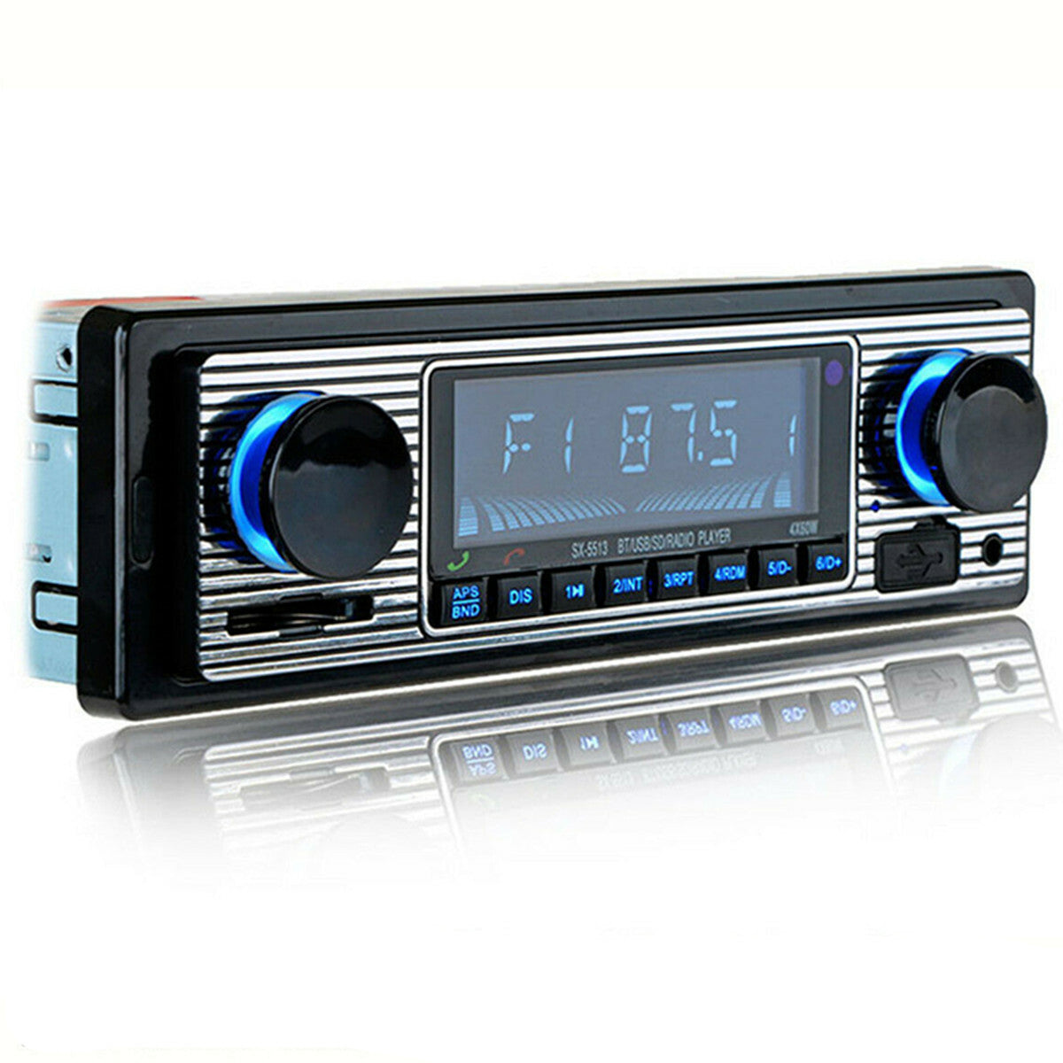 Car MP3 Stereo Radio Player Bluetooth In-Dash 4-CH Output FM USB AUX In Remote