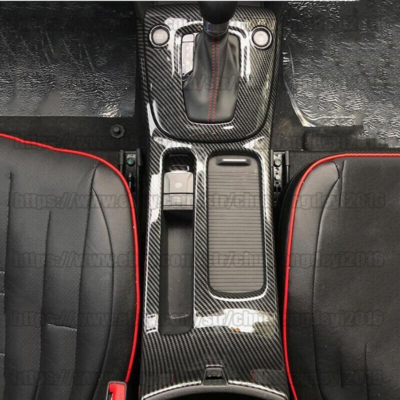 for Hyundai Encino Kona 18-22 Carbon Fiber Central Console Gear Shift Panel Trim