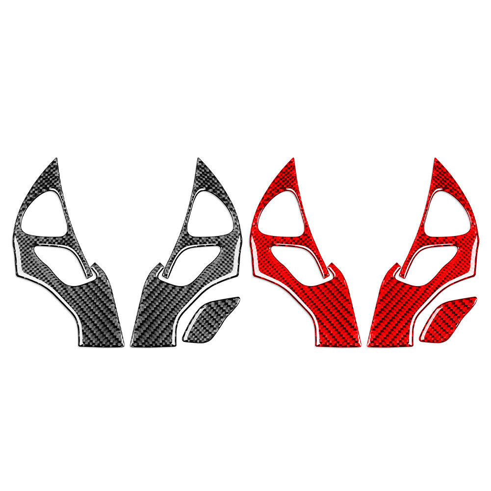 Carbon Fiber Steering Wheel Button Cover Trim for Infiniti JX35 QX60 2013-16 15