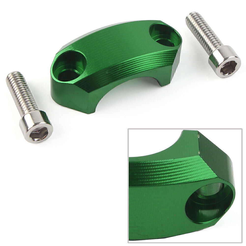 For Motocross MX Enduro Motorbike Green 22mm Master Cylinder Perch Clamp Cover