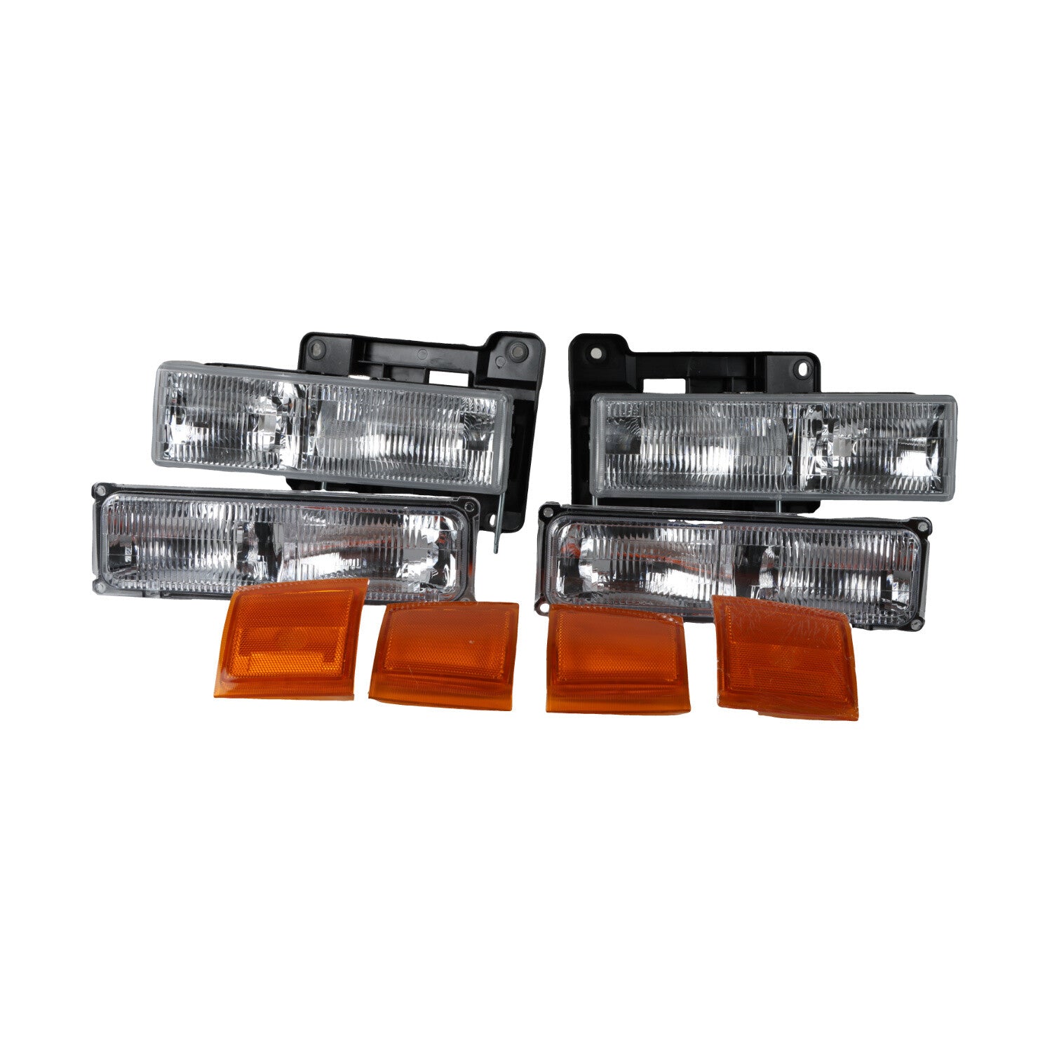 Front Headlight Headlamp Replacement For 1994-1999 for Chevy C/K GM2503101 GM2502101