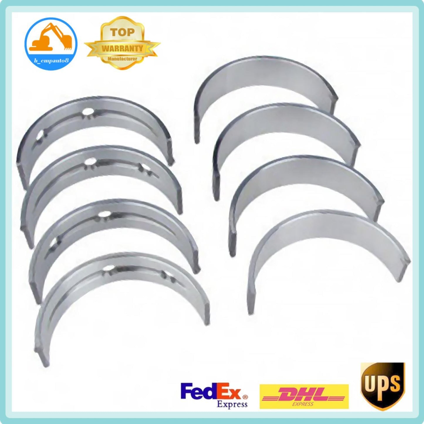 8PC Engine Crankshaft Bearing Kits for Mercedes-Benz W166 W221 M276 X218 A207