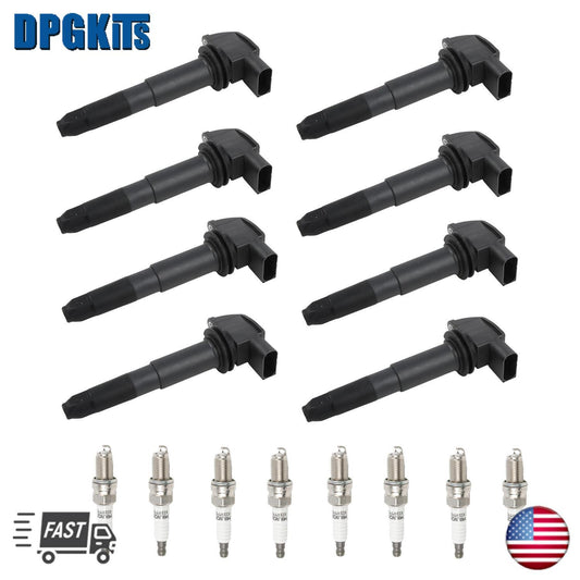8X Ignition Coils UF563  8X Iridium Spark Plugs For 03-06 for Porsche for Cayenne 4.5L