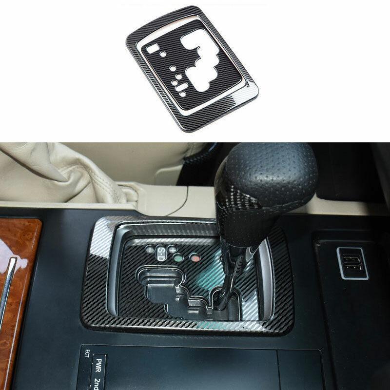 Carbon Fiber Steel Console Gear Shift Cover for Toyota for Land Cruiser 2008-2015