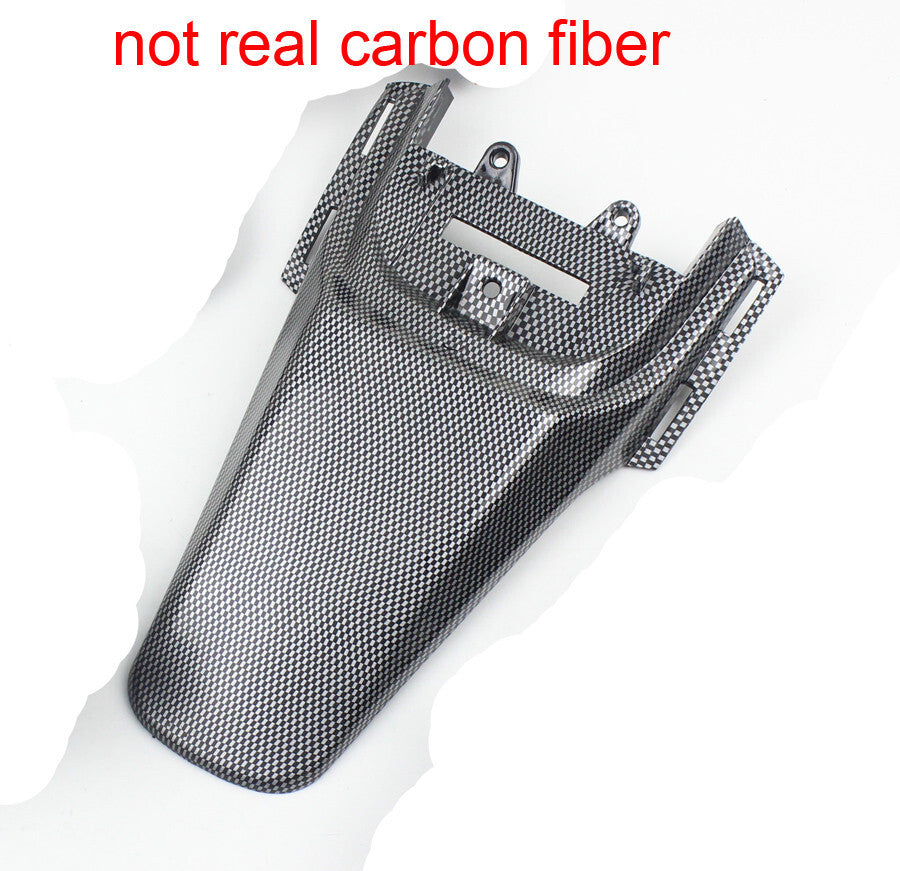 Carbon Fiber Color Plastics Rear Fender Guard for Honda CRF50 XR50 bikes SSR DHZ
