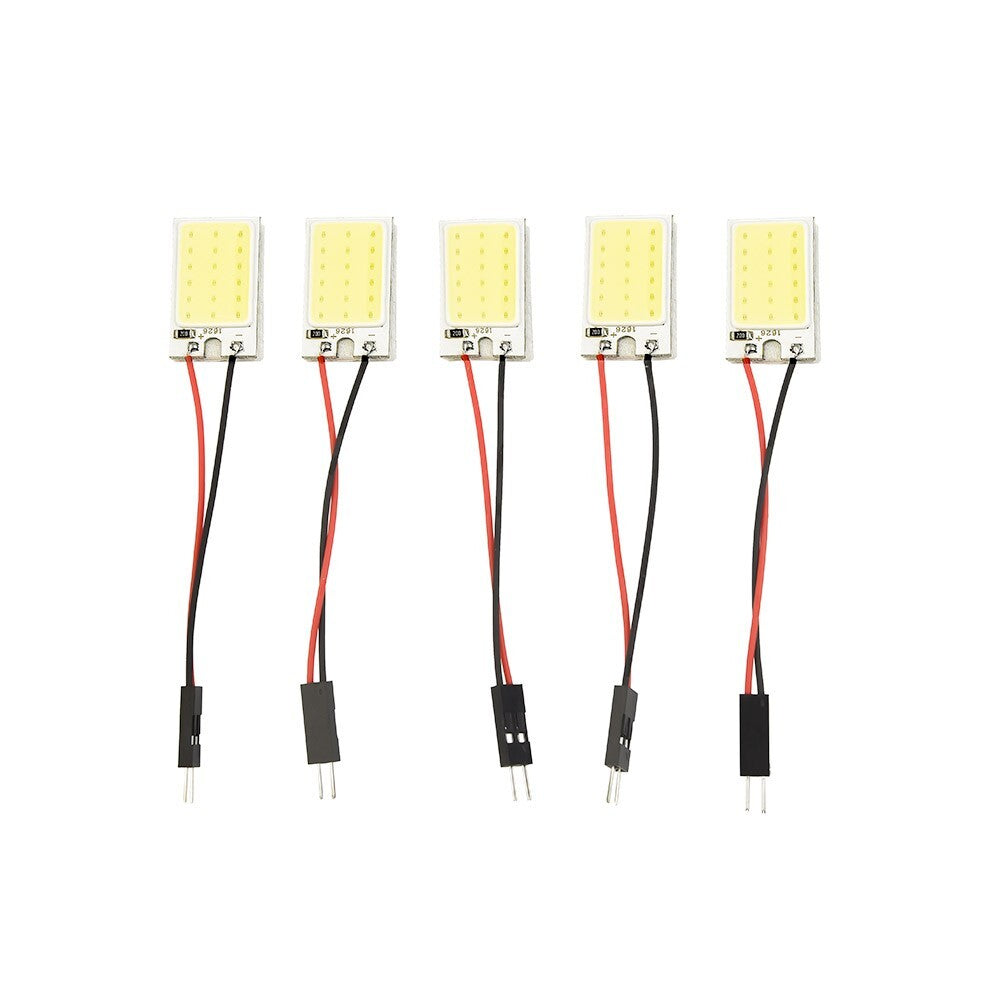 12V Automotive COB LED White Panel Bulb Internal Dome Reading Light 40x20mm