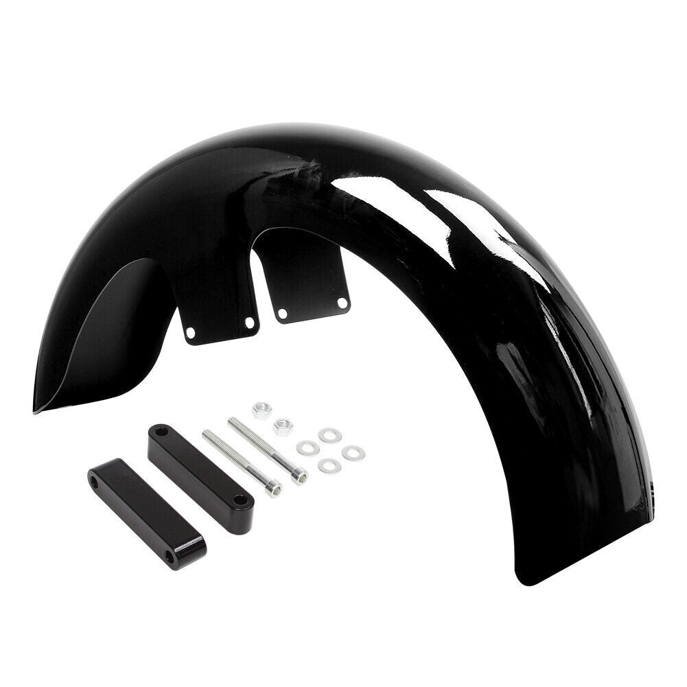 Painted Black 23 Wrap Front Fender for Harley Touring Custom Baggers Road King