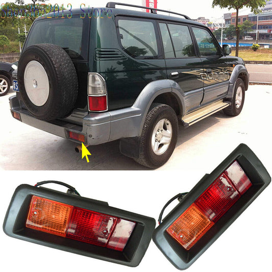 for Toyota Prado LC90 FJ95 1998-02 Rear Bumper Fog Light Lamp Brake Replace Pair