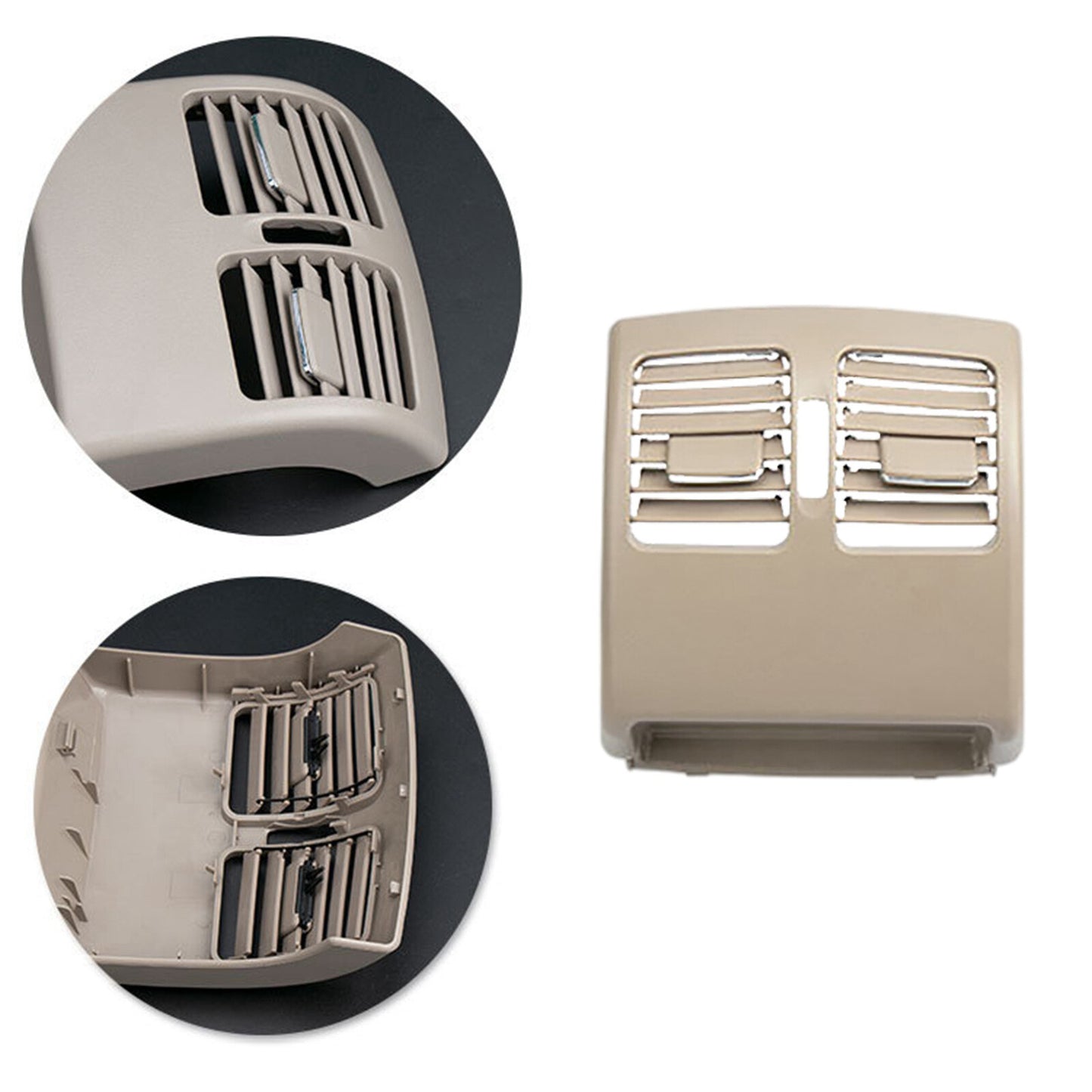 Rear Air Grille AC Outlet Air Vent for Mercedes C Class W204 2007-2013 Beige AT