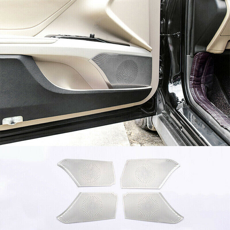 for Toyota for Camry 18-2023 Silver Titanium Inner Door Speaker Panel Cover Trim Kit